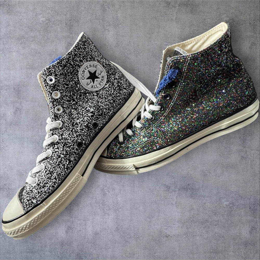 NWOT Converse Chuck 70 JW Anderson Glitter Mens 11 Womens 13 High Top Sneakers